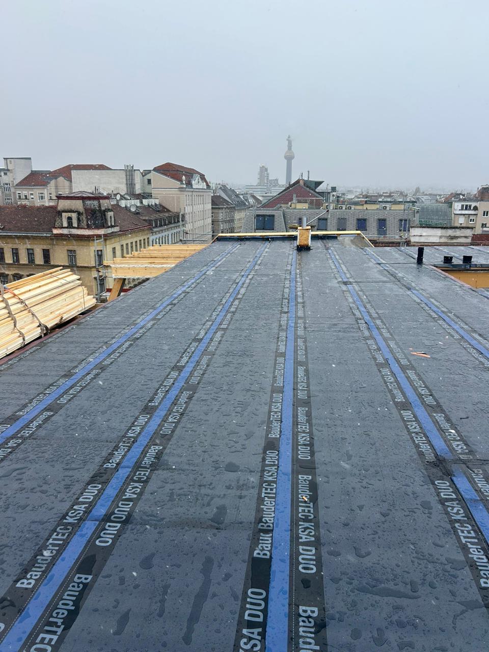 Dachrenovierung im Gange