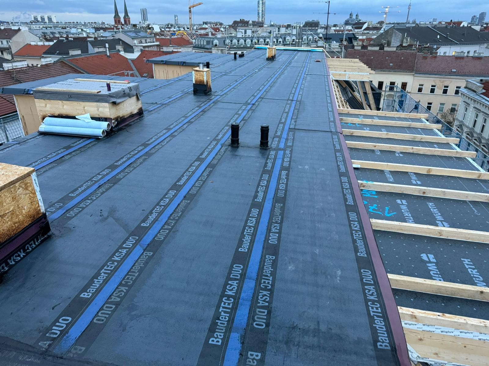 Dachrenovierung im Gange