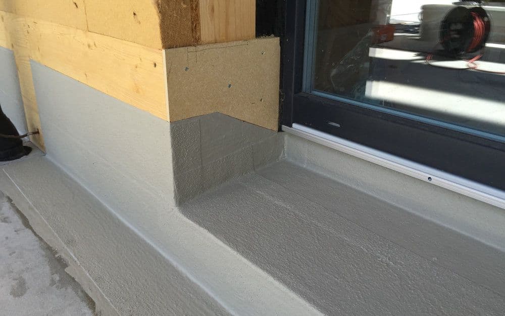 Abdichtung am Sockelbereich